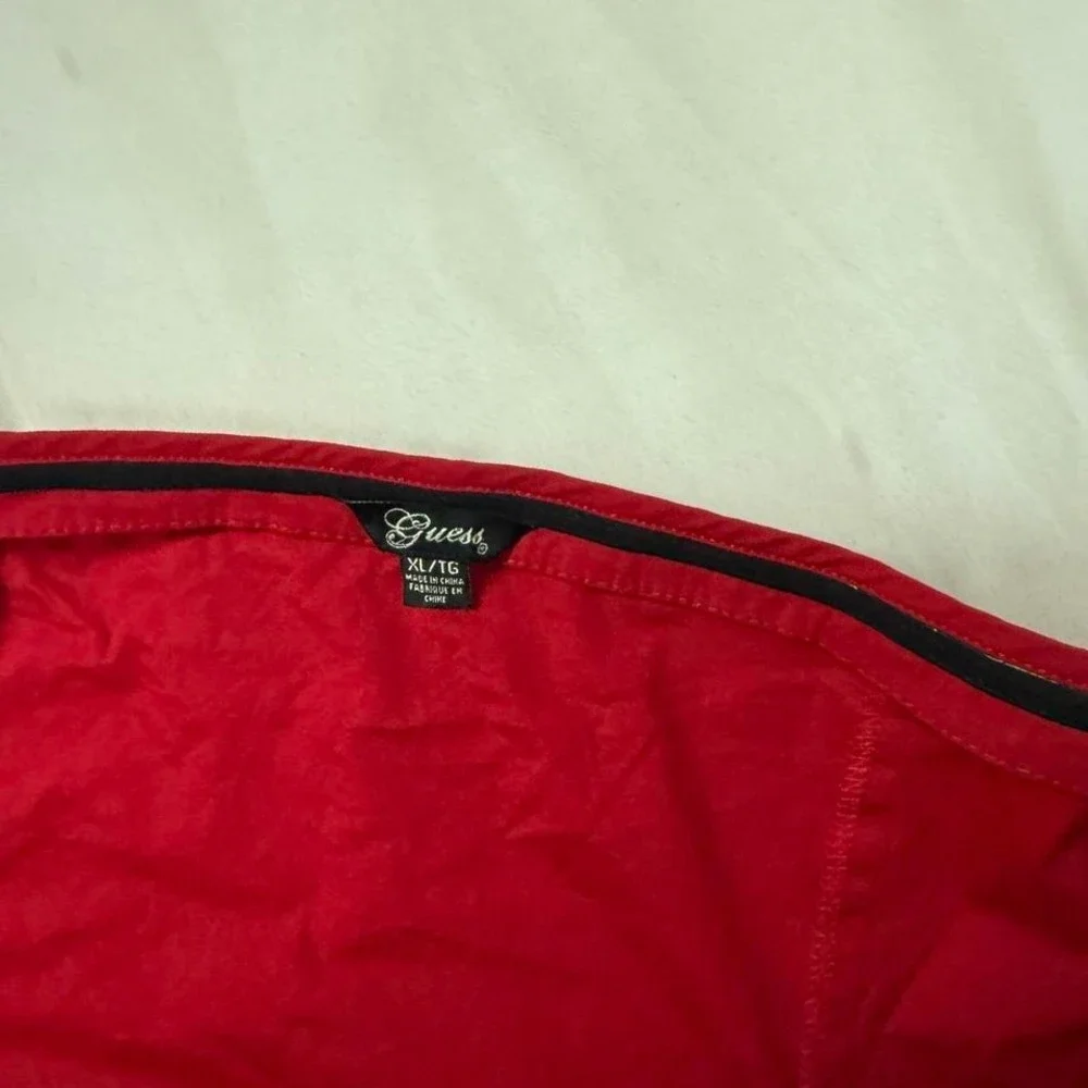 red corset top  Y2K red corset top Guess size xl - Picture 6 of 7